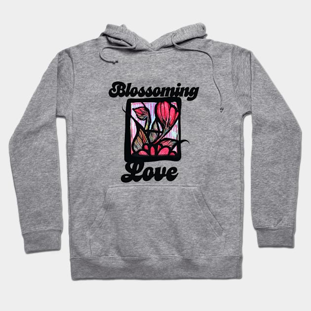 Blossoming Love Hoodie by bubbsnugg